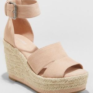 Women's Microsuede Ankle Strap Espadrille